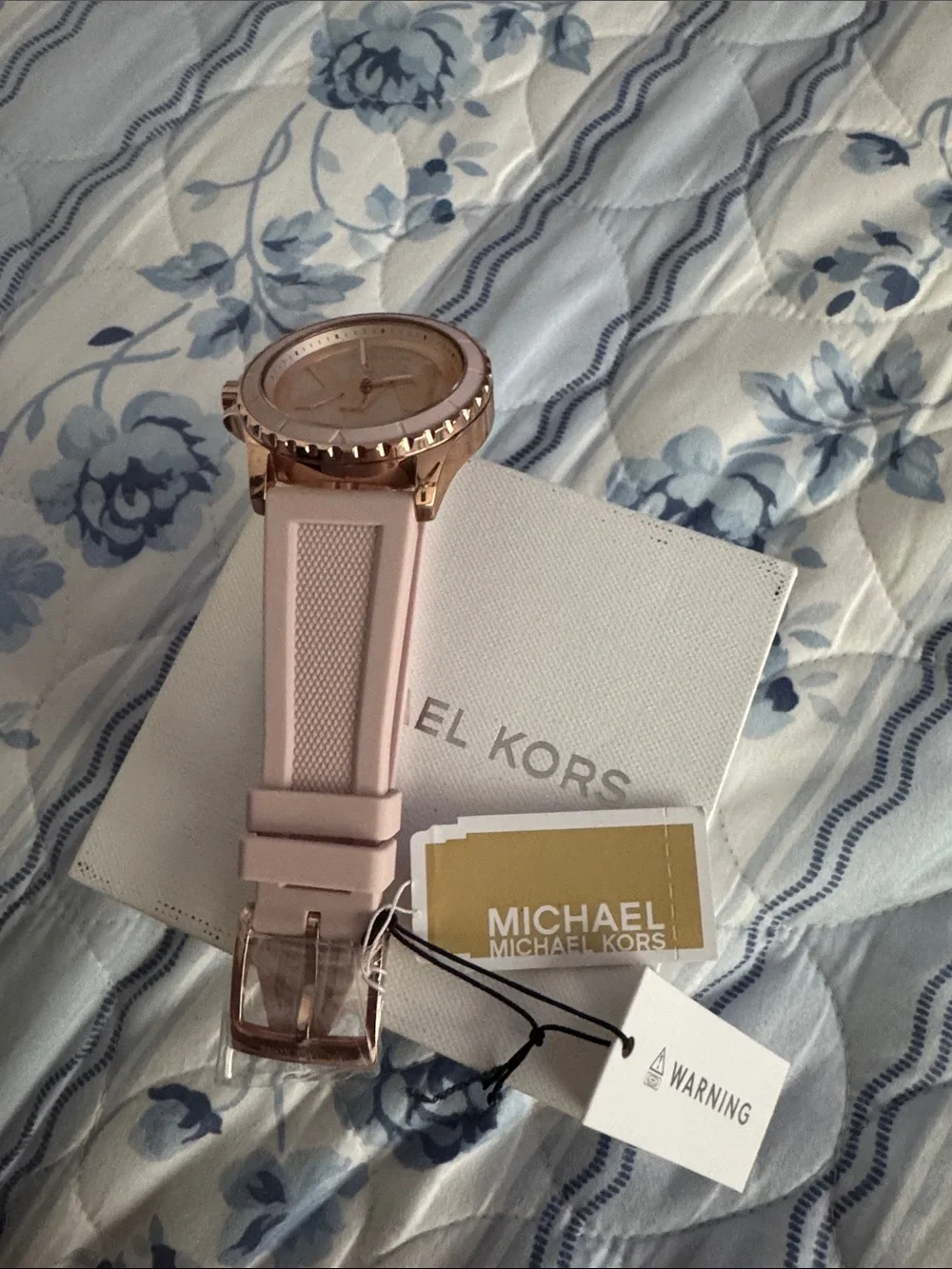 Michael Kors Pink Silicone Watch – New with Tags & Box